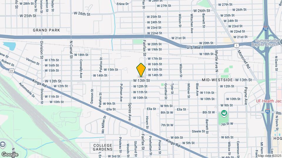 1825 W 13th St Map and Location Details