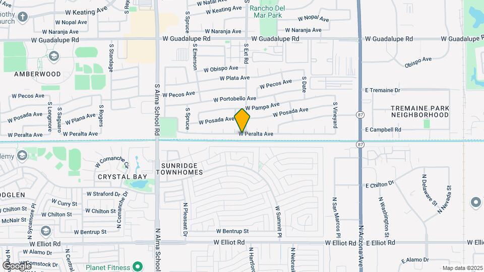 809 W Peralta Ave Map and Location Details