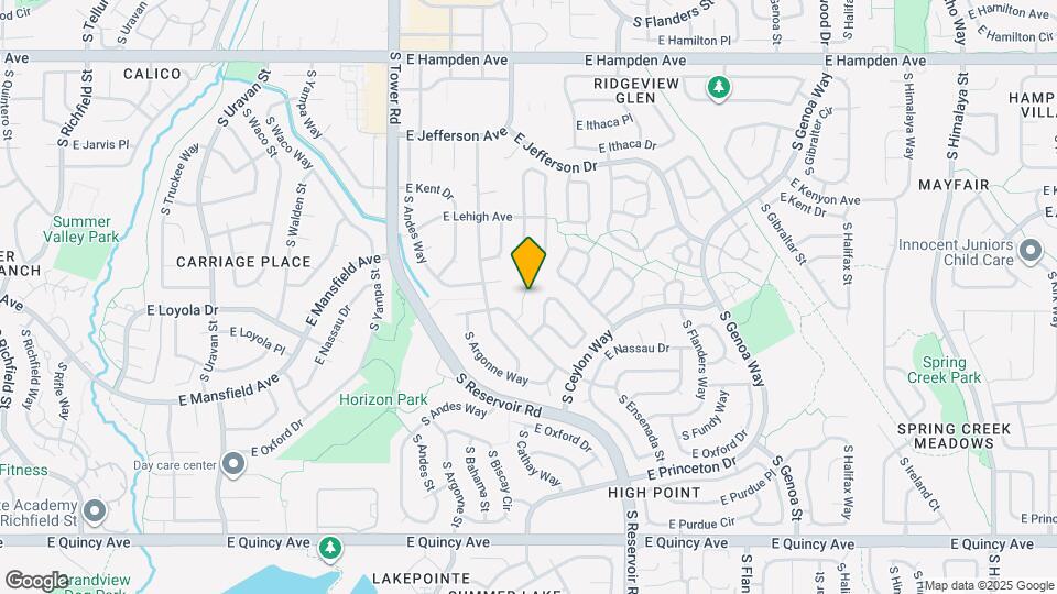 3888 S Biscay St Mapa y Detalles de la Ubicación