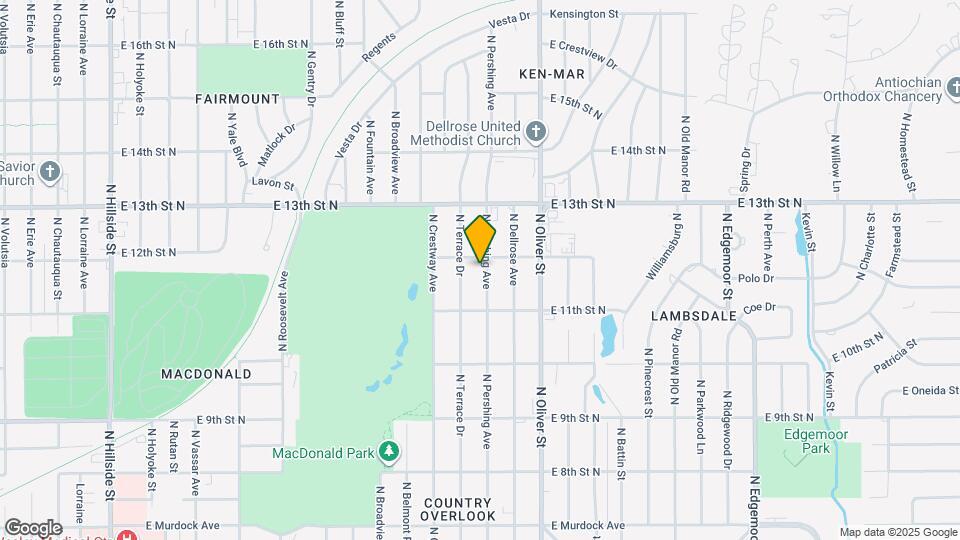 1249 N Pershing St Map and Location Details