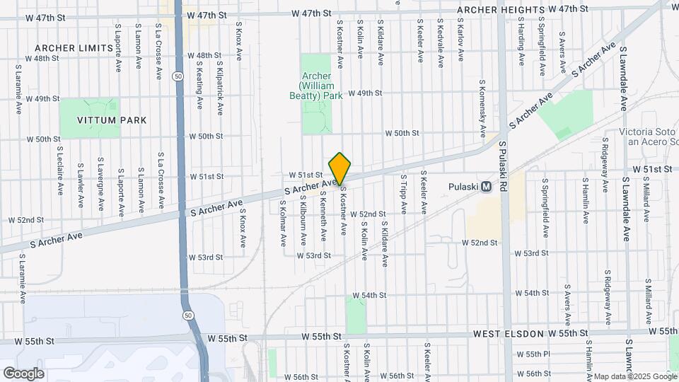 5124 S Kostner Ave Map and Location Details