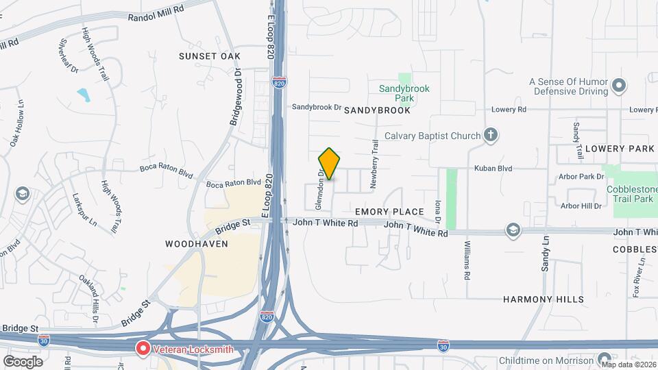 820 Bee Creek Ln Mapa y Detalles de la Ubicación