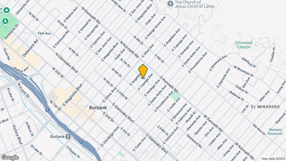 639 E Tujunga Ave Mapa y Detalles de la Ubicación