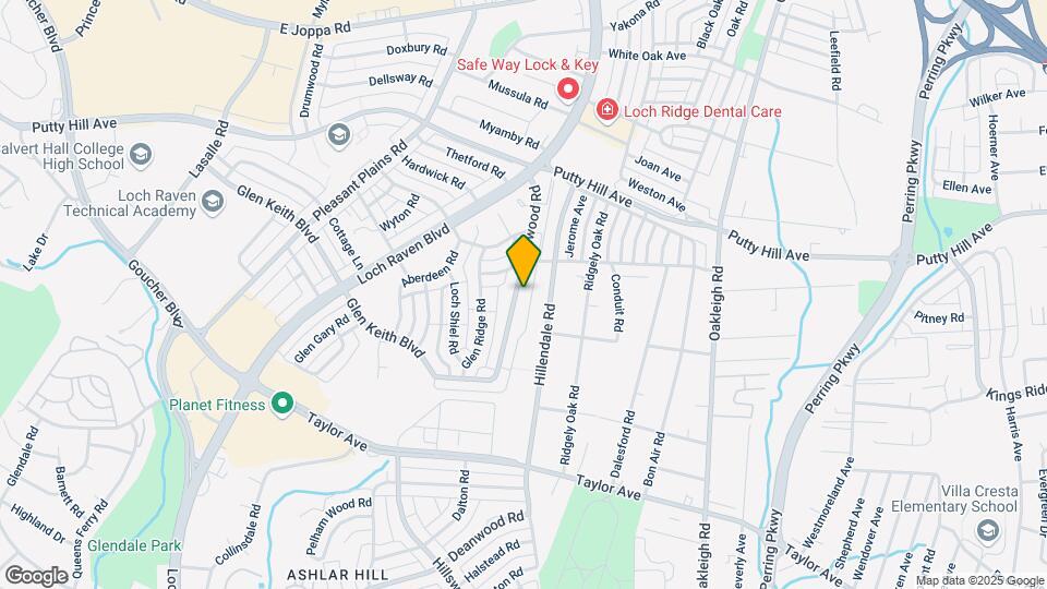 1822 Edgewood Rd Map and Location Details