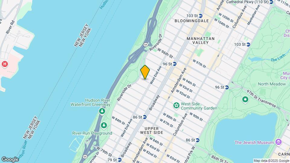308 W 91st St Map and Location Details