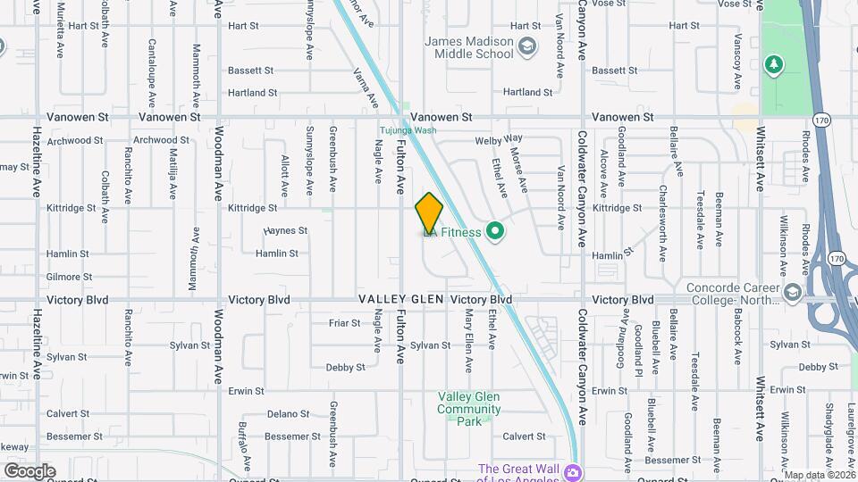 6516 Longridge Ave, Unit Upper Map and Location Details