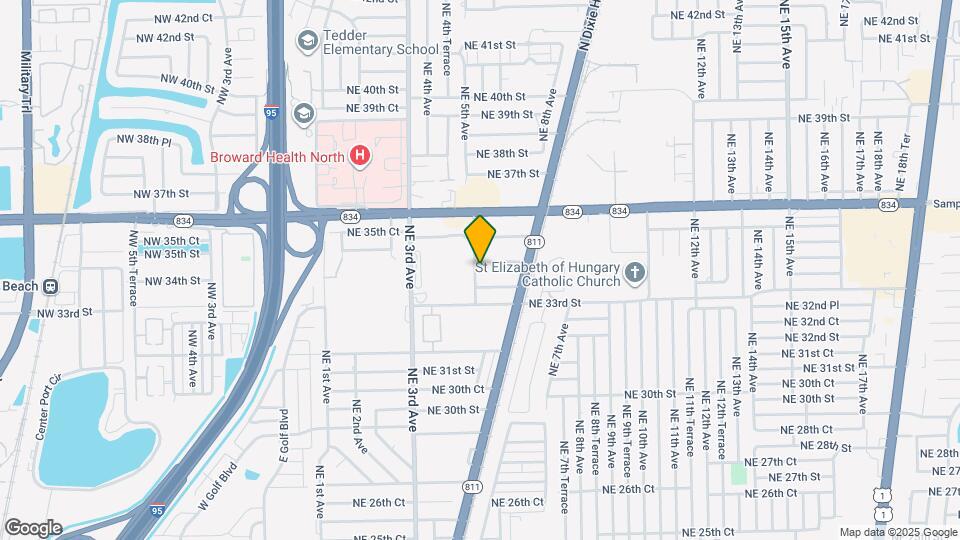 500 NE 34th St Map and Location Details