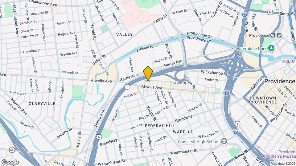 2 Ames St, Unit 1 Map and Location Details