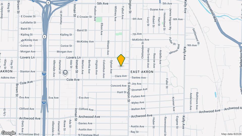 1005 Pardee Ave Map and Location Details