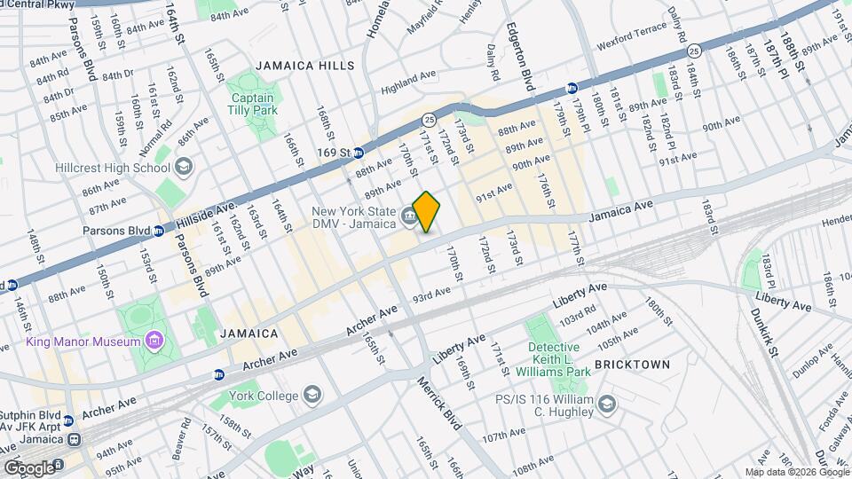 169-07 Jamaica Ave Map and Location Details