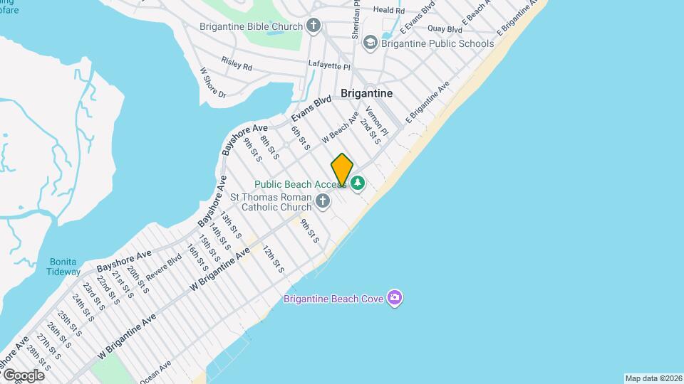 518 W Brigantine Ave Map and Location Details