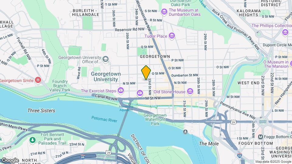 3311 N St NW Mapa y Detalles de la Ubicación
