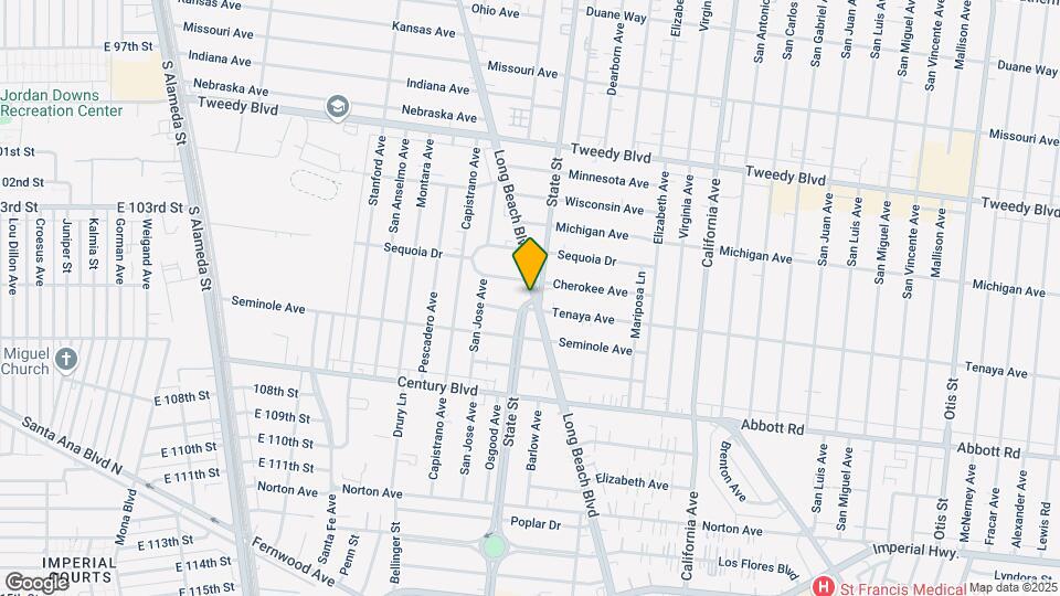10355 Long Beach Blvd Mapa y Detalles de la Ubicación