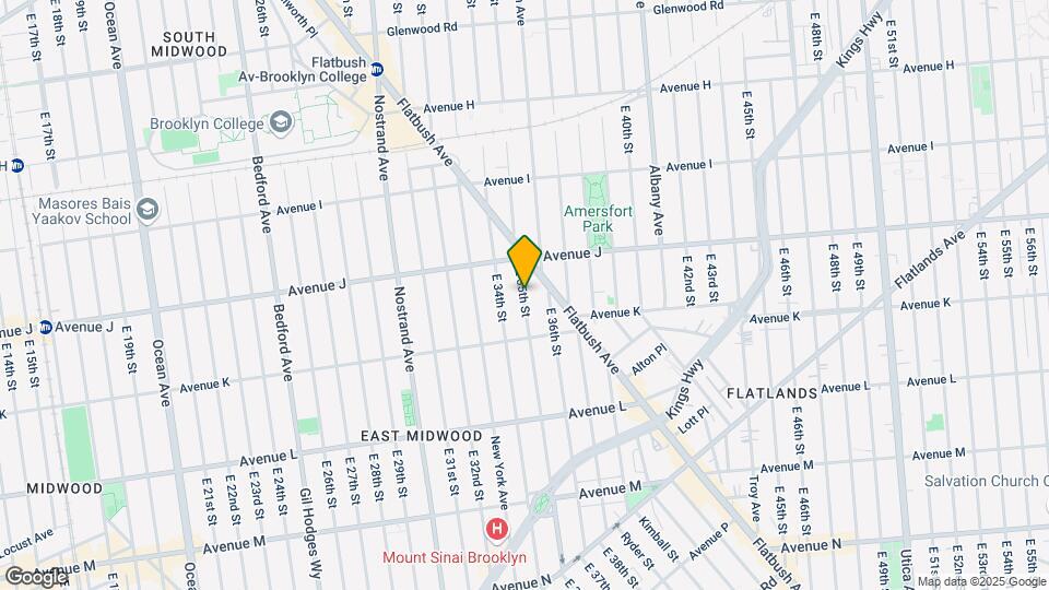 1145 E 35th St Map and Location Details