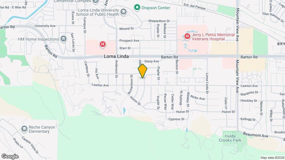 11460 Hillcrest St Map and Location Details