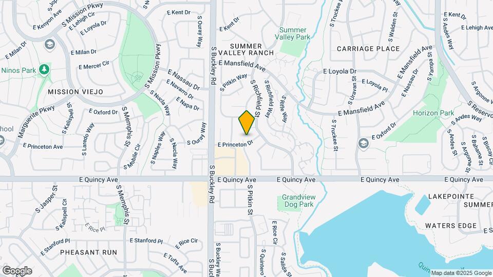 17161 E Princeton Dr Map and Location Details