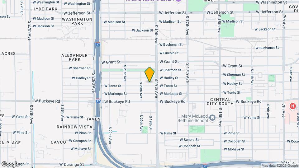 1924 W Tonto St Map and Location Details