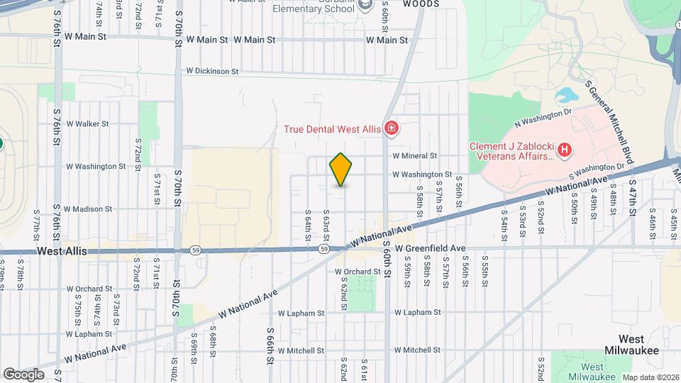 1133 S 62nd St Map and Location Details