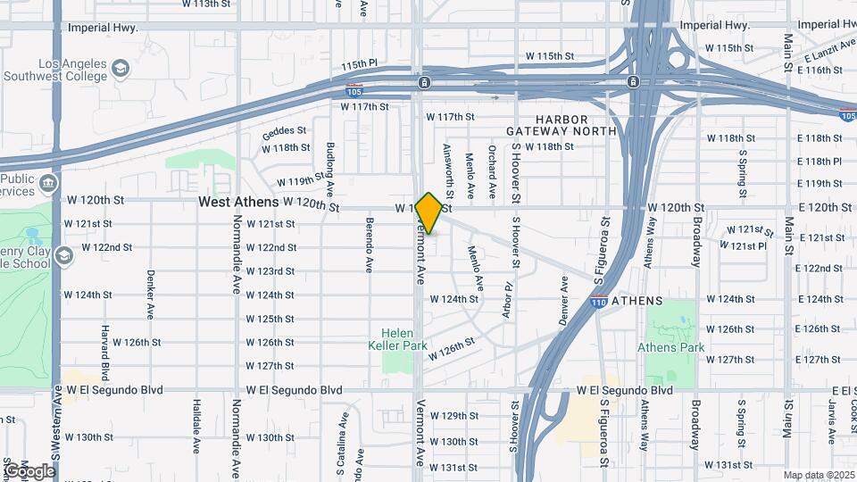 12046 S Vermont Ave Map and Location Details