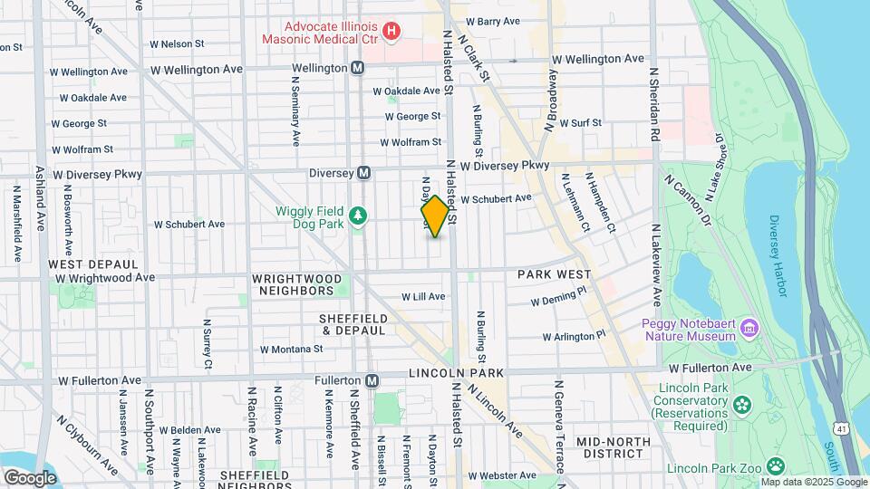 2629 N Dayton St, Unit 3S Map and Location Details