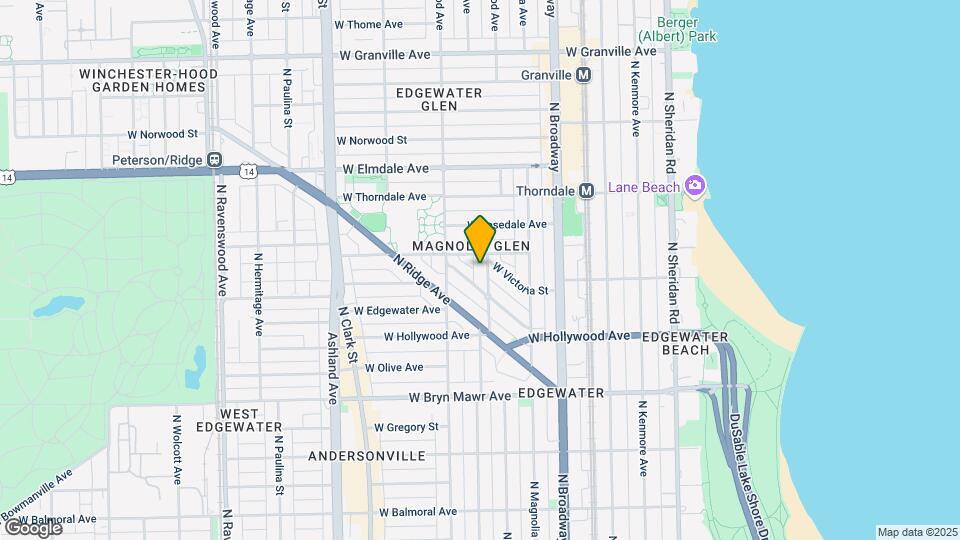 5828 N Wayne Ave Map and Location Details