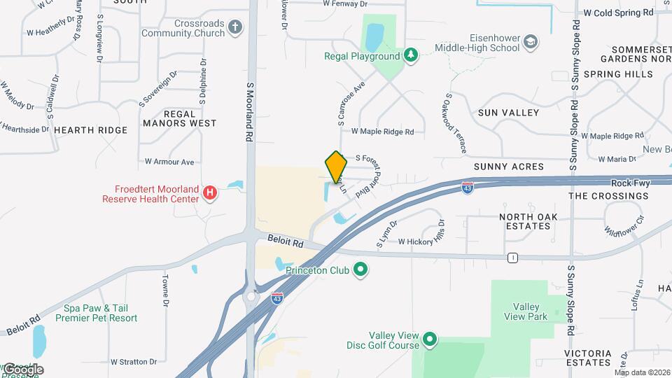 4737 S Hunter Ln Map and Location Details