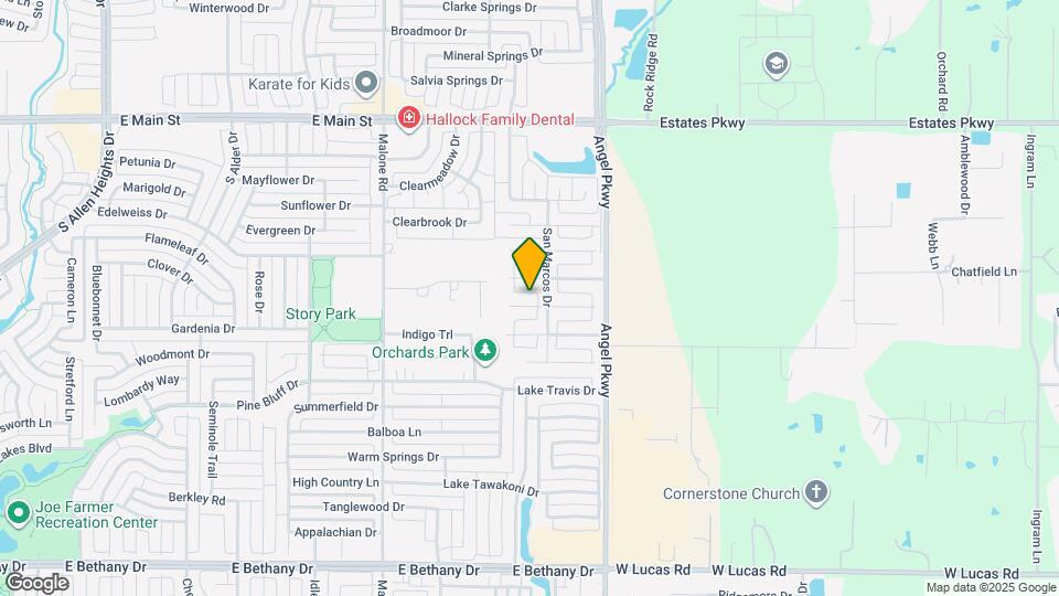 1707 Barton Springs Ct Map and Location Details