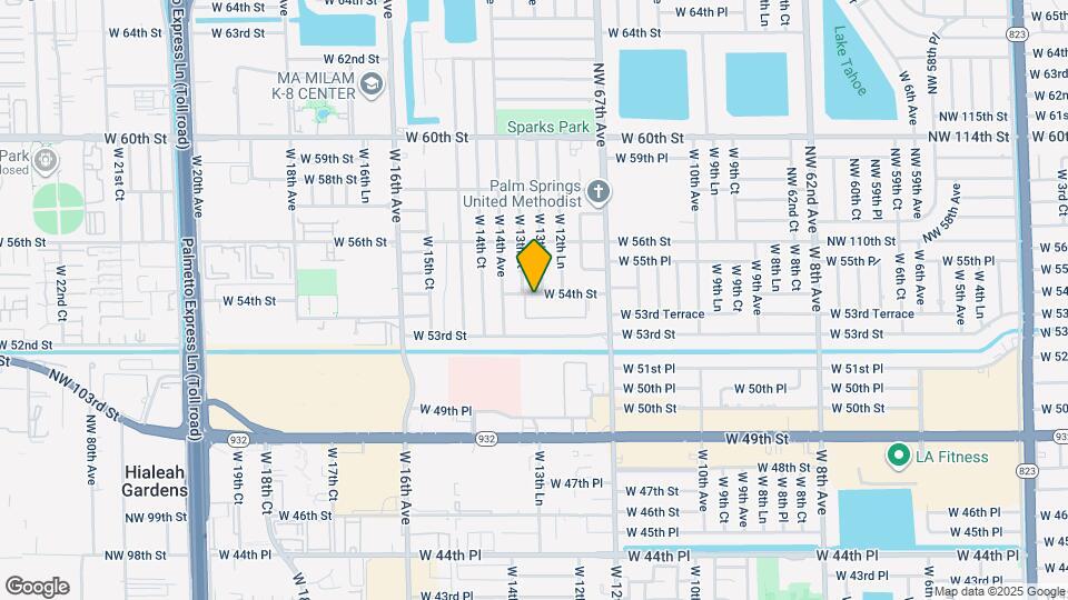 1330 W 54th St Map and Location Details