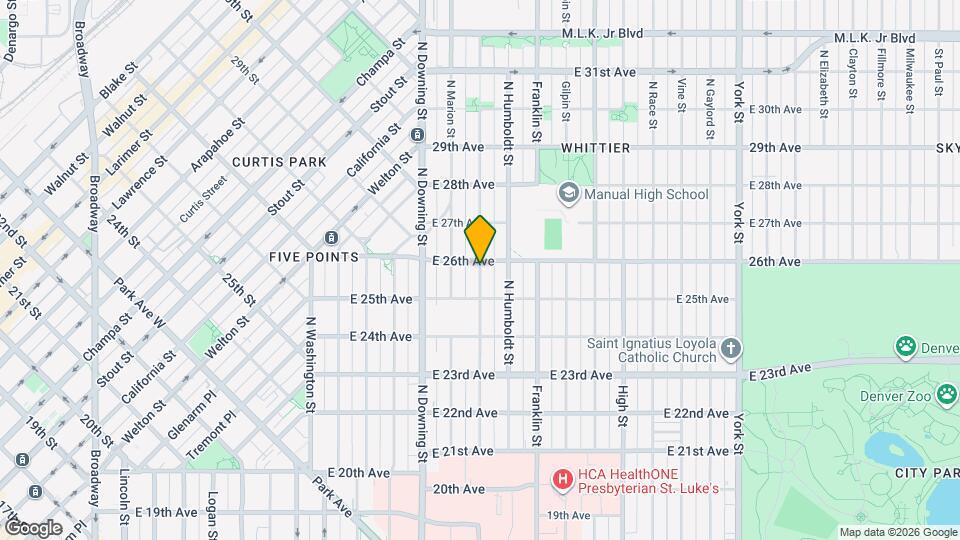 2539 Lafayette St Map and Location Details