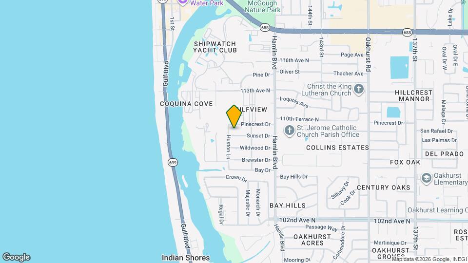 14863 Sunset Dr Map and Location Details