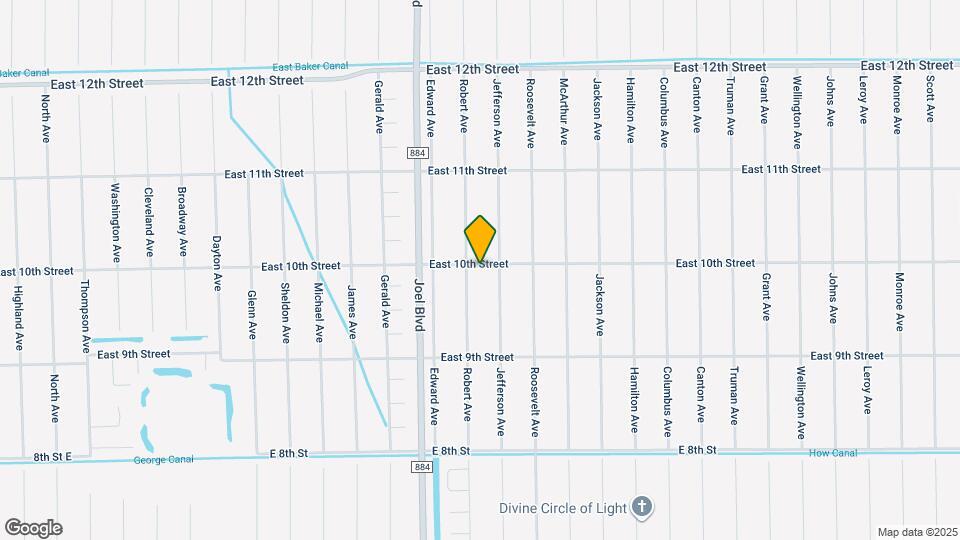 2502 East 10th Street Map and Location Details