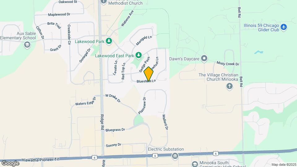 1504 Bluestem Ln Map and Location Details