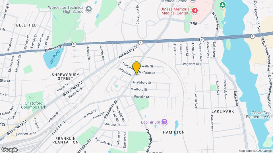 308 Plantation St Map and Location Details