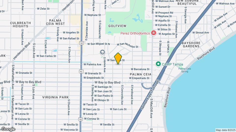 3410 W Palmira Ave-Unit -A Map and Location Details