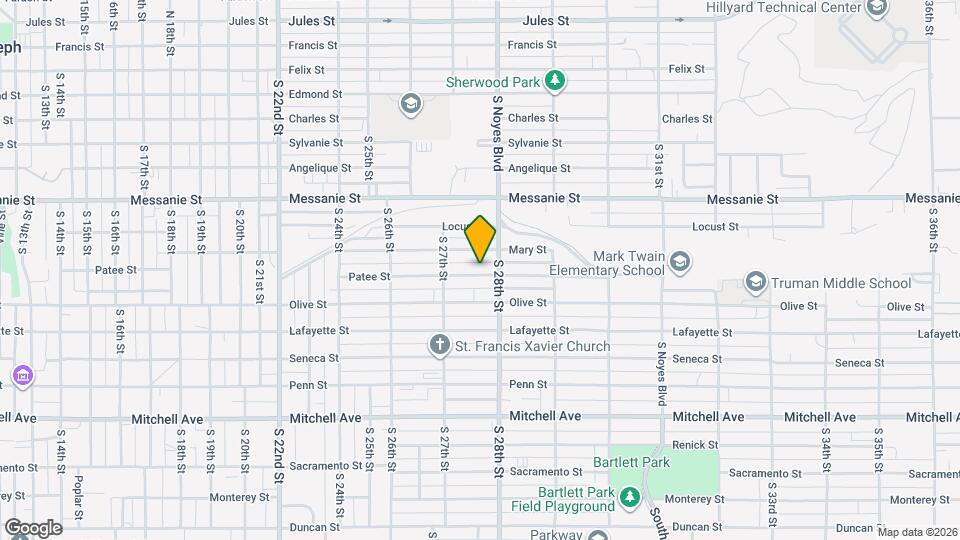 2715 Patee St Map and Location Details