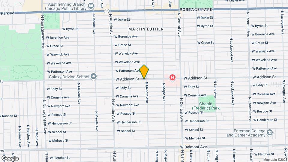 5807 W Addison St-Unit -1 Map and Location Details