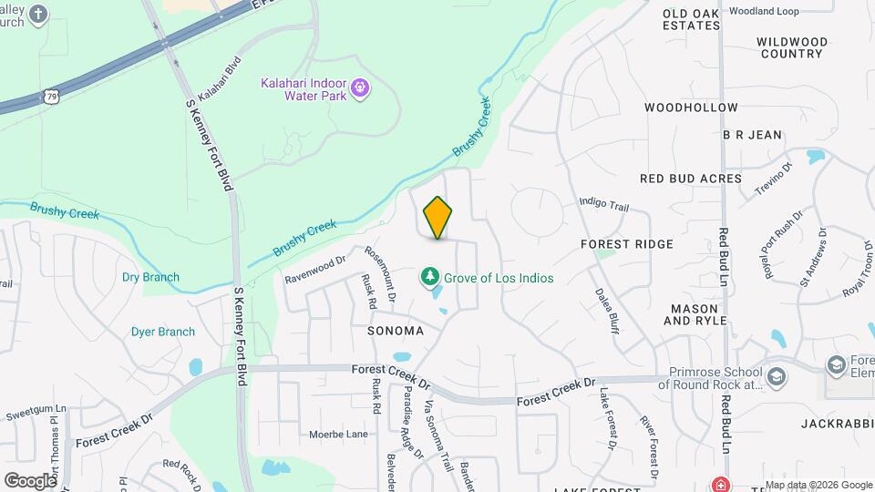 2308 Paradise Ridge Dr Map and Location Details