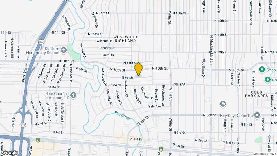 3625 N 9th St Map and Location Details