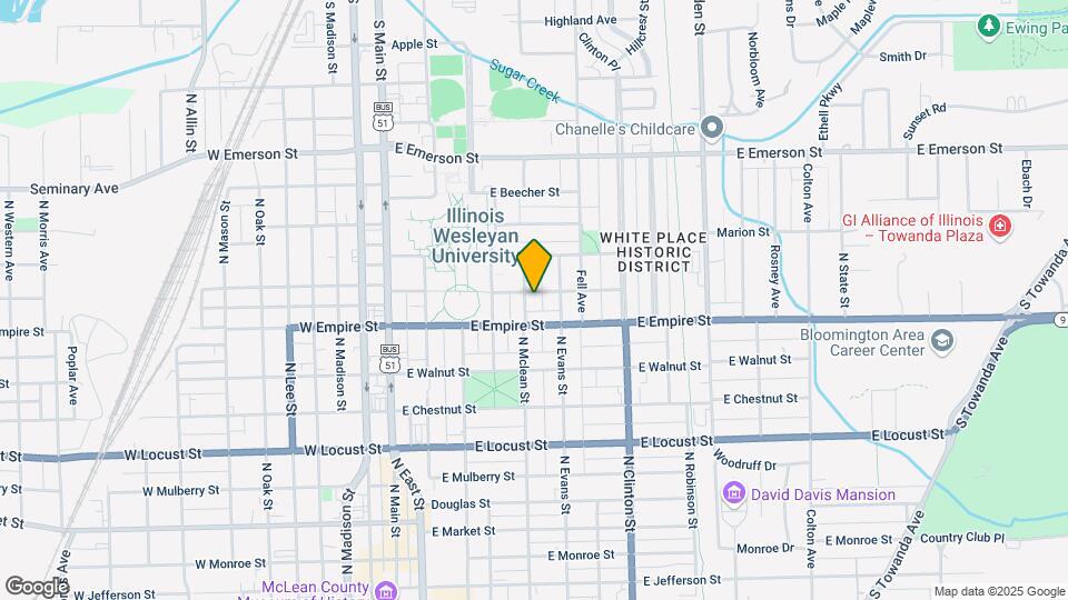 1109 N McLean St Map and Location Details