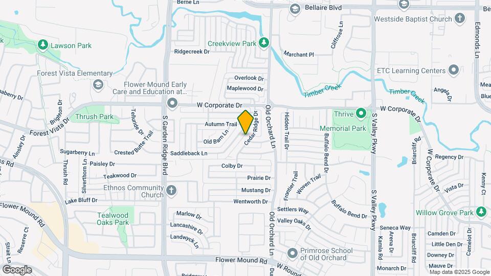 1926 Cedar Ridge Dr Map and Location Details