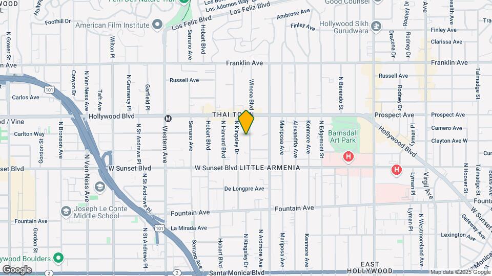 1605 Winona Blvd Map and Location Details