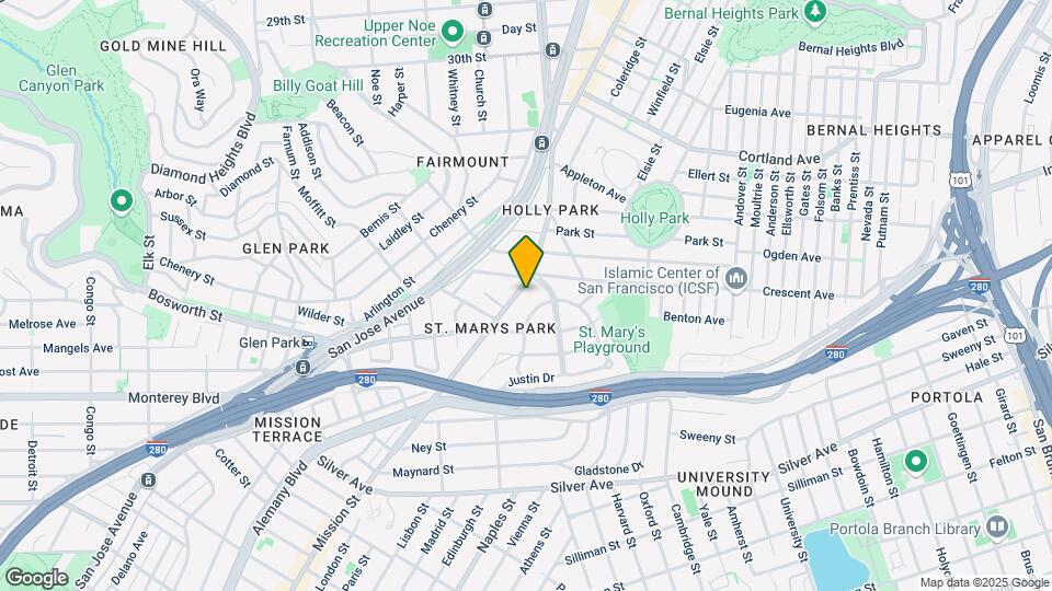 3933 Mission St Mapa y Detalles de la Ubicación