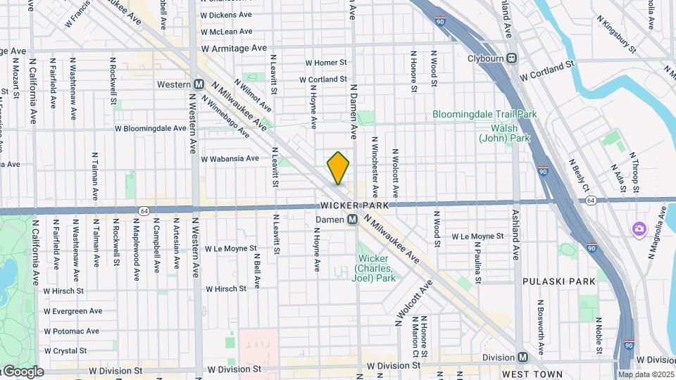 1631 N Milwaukee Ave, Unit 2 Map and Location Details