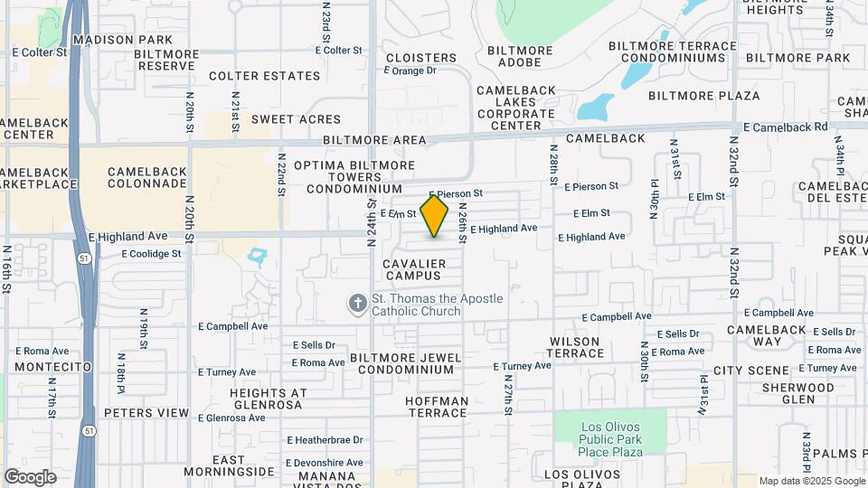 2514 E Coolidge St Map and Location Details