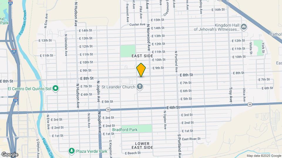 1412 E 8th St Map and Location Details