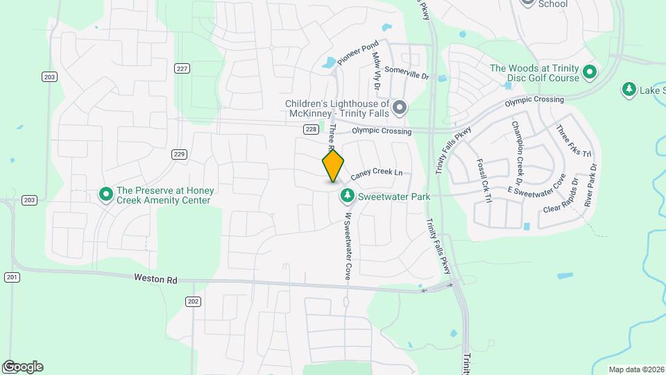 1208 Caney Creek Ln Map and Location Details