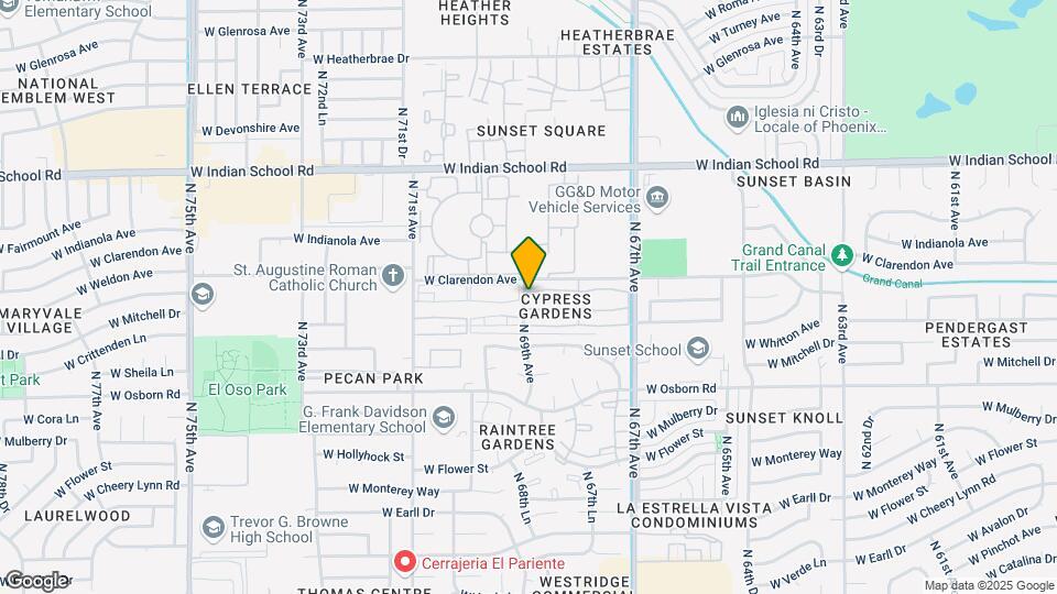 3645 N 69th Ave, Unit 76 Map and Location Details