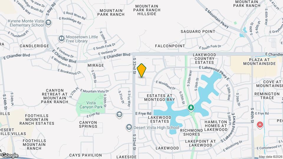 3223 E Muirwood Dr Map and Location Details