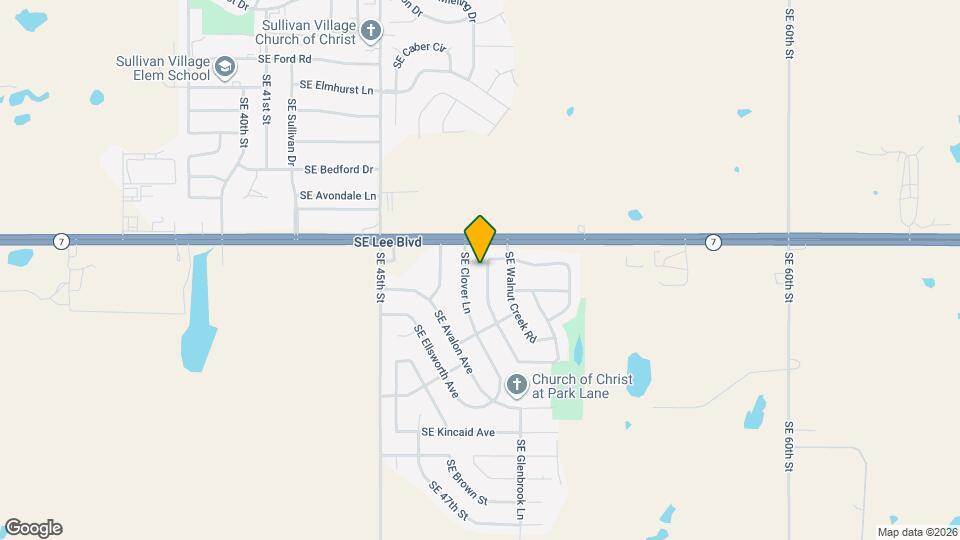 1405 SE Hillcrest Ave Map and Location Details