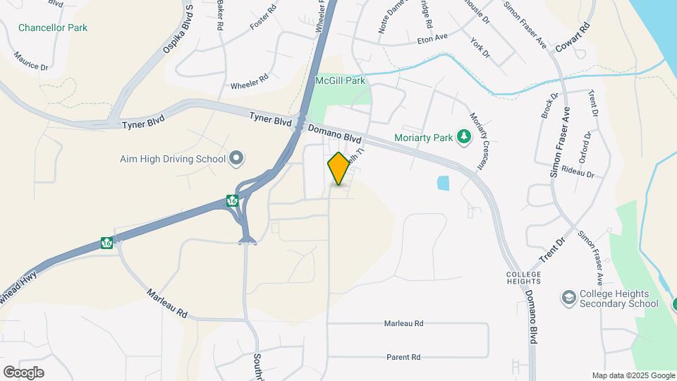 College Heights Apartments Map and Location Details